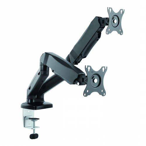 Ergonomic M8 Double Arm Monitor Desk Mount Stand With Cable Management